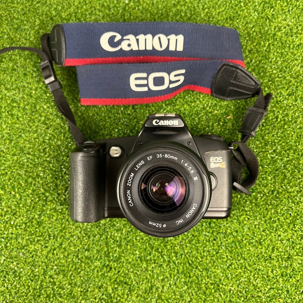 Vintage Canon EOS Rebel G 35mm Film Black SLR Camera
